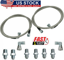 Ss Braided Transmission Cooler Hose Lines Fittings Fit For Th350700r4 Th400 52