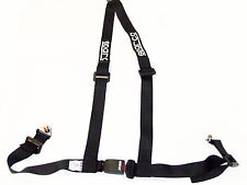 Sparco Racing Street 3 Point Bolt-in 2 Seat Belt Harness Black