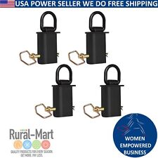4pk Removable D-ring Stake Pocket Tie Down Flatbed Trailers Heavy Duty 12000 Lbs