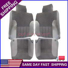 For 94-97 Dodge Ram Driver Passenger Bottom Back Cloth Seat Cover Gray 4pcs