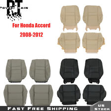 For Honda Accord 2008-2012 Front Passenger Driver Seat Cover Bottom Top Leather