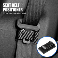 1x Car Interior Accessory Seat Belt Holder Stabilizer Limiter Clips Carbon Fiber