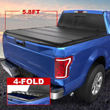 4-fold Hard Truck Tonneau Cover For 2009-2024 Dodge Ram 1500 5.7ft 5.8ft Bed