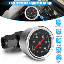 Liquid Fuel Pressure Regulator Gauge W 18 6an In-line Adapter 0-100psi Meter