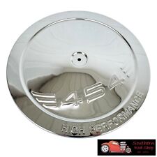 14 Round Chrome Air Cleaner Lid Top High Performance 454 Bbc Chevy