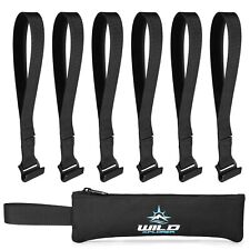 Wildxplorer Rooftop Cargo Tie Down Hook Straps For Securing Any Car Roof Bag ...