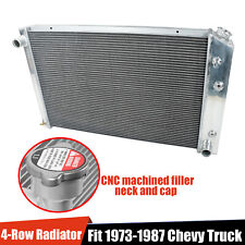 4-row Aluminum Radiator For 73-87 Chevy Truck 73-1991 Blazer 19 X 28-14-core
