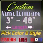 Custom Made Text Vinyl Lettering Name Decal Sticker Car Window Wall Truck Bus