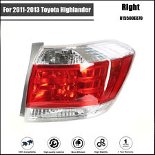 For 2011-2013 Toyota Highlander Passenger Side Tail Light Lamp Assembly Replace