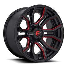 20 Inch Black Red Wheels Rims Lifted Ford F250 F350 Truck Superduty Fuel 20x10