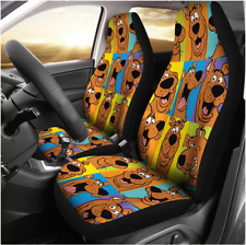 Cartoon Scooby Doo Face Premium Car Seat Covers Set Of 2
