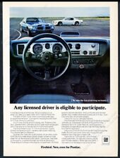 1970 Pontiac Firebird Trans Am 3 Car Photo Vintage Print Ad