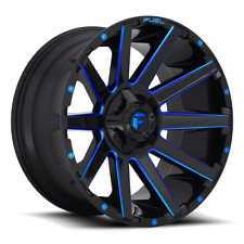 20 Inch Black Blue Wheels Rims Ford F150 Truck 6x135 Fuel Offroad D644 20x9 20