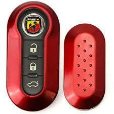 Gloss Red Key Shell Cover For Fiat 500 500l 500x Abarth 3-button Folding Key