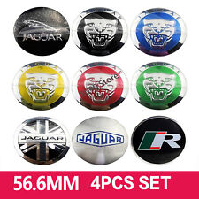 4pcs 56mm Car Wheel Center Hub Cap Sticker Emblem For Jaguar Xk8 Xk Xkr Xfr