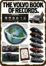 1986 The Volvo Car Book Of Records Vintage-look Decorative Replica Metal Sign