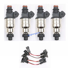 4 Pcs 850cc Fuel Injectors For Hondab16 B18 B20 D15 D16 D18 F22 H22 80lb Wclips