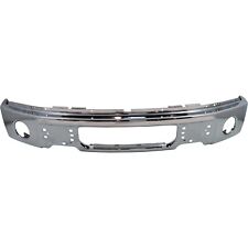 Bumper For 2009-2014 Ford F-150 Front Chrome With Fog Light Holes 9l3z17757b