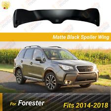 Fits 2014-2018 Subaru Forester Wind Sun Rain Matte Black Rear Roof Spoiler Wing