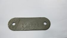 Ford Gpw Jeep Willys Mb Slat Grill Original Frame Serial Number Id Tag