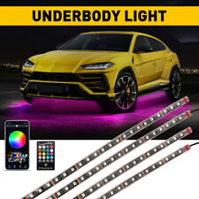 4pcs Rgb Under Car Strip Light Kit 210 Led Neon Tube Underglow Underbody System