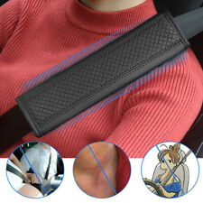 2x Auto Car Seat Belt Cover Strap Pad Shoulder Comfort Cushion Accessories Black