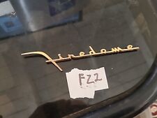 Vintage Desoto Gold Firedome Speaker Dash Emblem Oem Bin Fz2