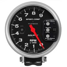 Auto Meter 3966 5 Sport-comp Pedestal Playback Tachometer Gauge 0-9000 Rpm