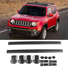 Aluminum Roof Rack Cross Bars Luggage Carrier Black For 2015-2020 Jeep Renegade