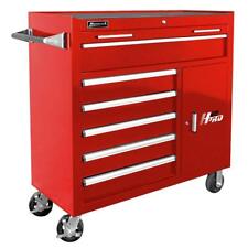 Homak H2pro Series 41-inch 6-drawer With 2-drawer Compartment Roller Red Rd040