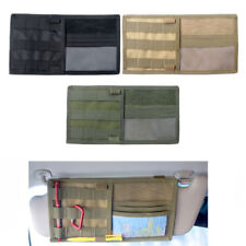 Tactical Molle Car Vehicle Visor Panel Organizer Truck Car Sunshade Storage Bag