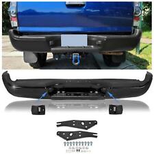 New Steel - Complete Black Rear Bumper Assembly For 2005-2015 Tacoma 05-15 Sr5