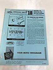 1954 Mopar Parts Facts Service Bulletin Servicing Connecting Rod Main Bearings