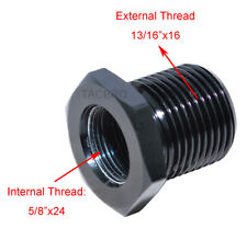 Black Aluminum 58x24 To 1316x16 Automotive Threaded Oil Filter Adapter