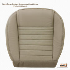 2005 -2009 Ford Mustang Front Driver Bottom Perforated Leather Seat Cover In Tan