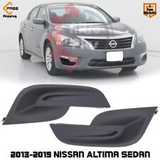 Fog Lamp Cover Left Right Side Pair Set For 2013-2015 Nissan Altima Sedan
