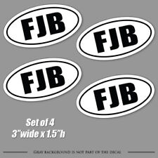 Fjb Oval Sticker Biden Joe Trump 2024 Car Vinyl Decal Usa Bumper Vehicle X4