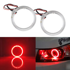2pcs Red 3.0 Led Light Guide Angel Eyes Halo Rings Drl Car Headlights Retrofit