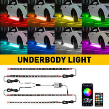 Rgb Led Strip Under Car Tube Underglow Underbody System Neon Light Lamp Kit