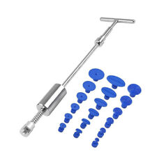 Car Body T Bar Slide Hammer Glue Tabs Puller Paintless Hail Dent Repair Tool Kit