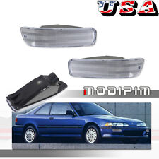 Clear Bumper Lights Parking Turn Signal Lamps Pair For 1992-1993 Acura Integra