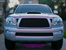 For 05-10 Toyota Tacoma Black Billet Grille Combo Grill Fedar