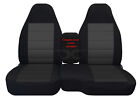 Designcovers Fits 2004-2012 Ford Ranger 6040 Hiback Seat Covers Blackcharcoal
