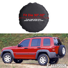 16 Spare Tire Cover Waterproof Leather For Jeep Liberty Wrangler 29-32 Tire