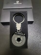 Porsche Keychain Combo Black Brake Caliper 911 Key Ring Fobfree Shield Keychain