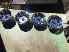 Vintage 1970s Nos Cragar Slotted Disc 14 X 6 14 X 8 Chrome Wheels Set Of 4 Day2