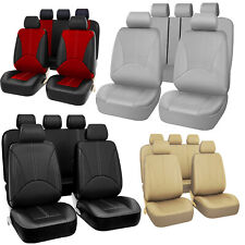 For Ford Full Set Pu Leather Auto Car Seat Covers 5-seats Front Rear Cushion Pad