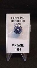 Vintage 1980s Mercedes-benz Aluminum Enamel Lapel Pin Made In West Germany