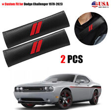 2x For Dodge Challenger Car Safety Seat Belt Shoulder Pad Cover Protector Red J5