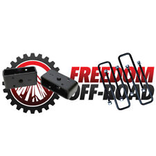 Freedom Offroad 2 Steel Rear Lift Blocks W Extended U-bolts